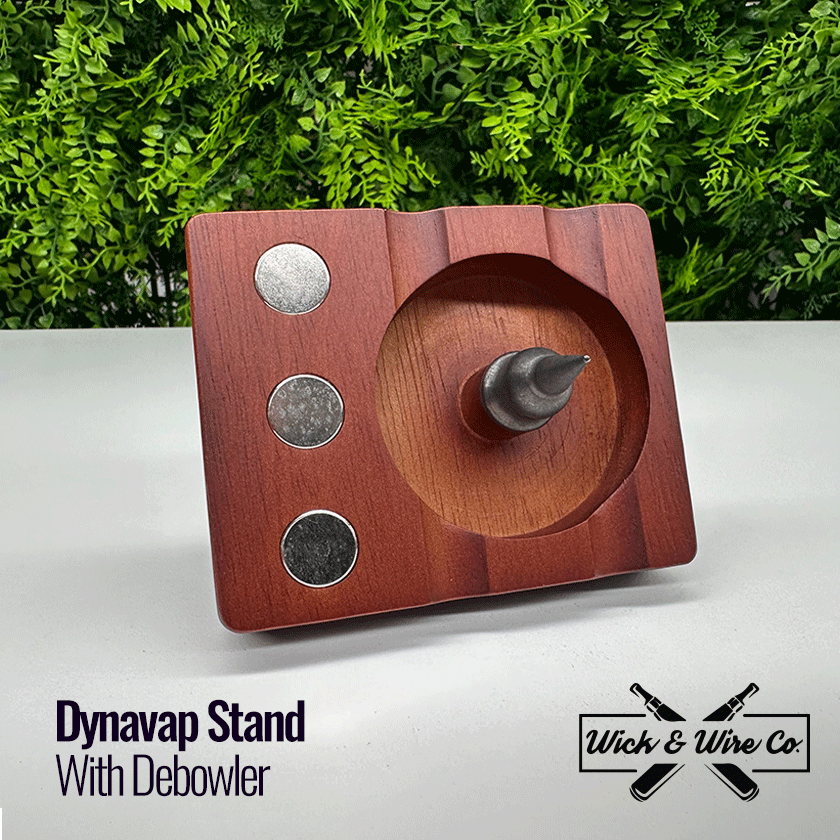 Buy Dynavap Wooden Debowler Stand - 3 Magnet - Wick and Wire Co Melbourne Vape Shop, Victoria Australia