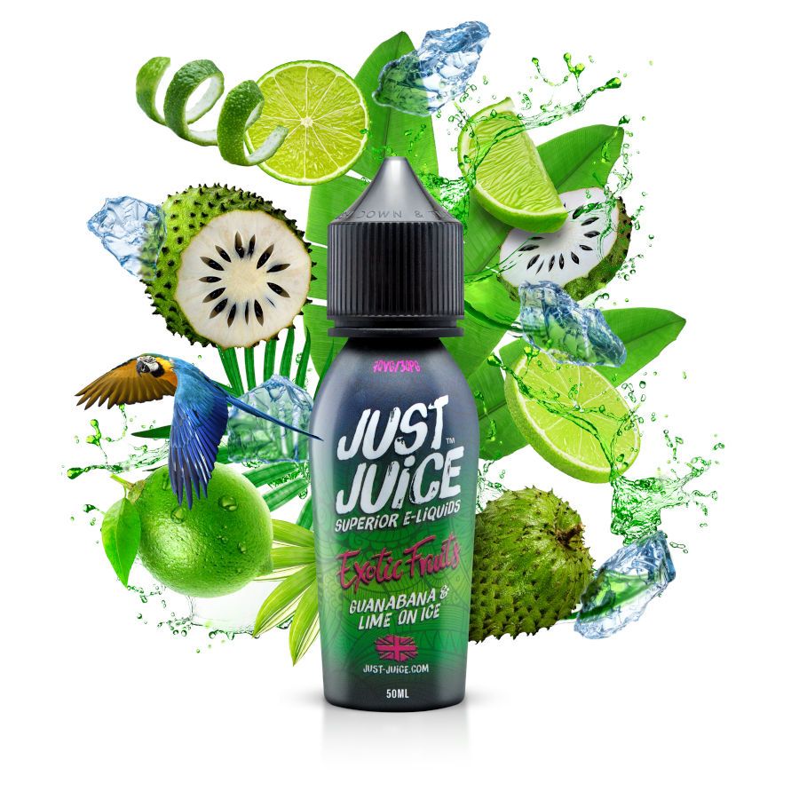 Buy Guanabana and Lime by Just Juice Exotics - Wick and Wire Co Melbourne Vape Shop, Victoria Australia