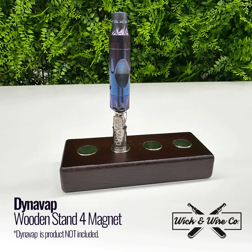 Dynavap Wooden Stand 4 Magnet  - Wick and Wire Co, Melbourne Australia