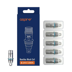 Buy Aspire Nautilus BVC Replacement Coils Pack of Five - Wick And Wire Co Melbourne Vape Shop, Victoria Australia