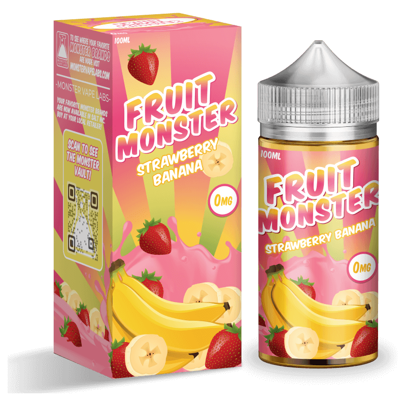 Buy Strawberry Banana by Fruit Monster - Wick And Wire Co Melbourne Vape Shop, Victoria Australia