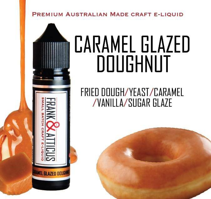 Buy Caramel Glazed Doughnut by Frank & Atticus - Wick And Wire Co Melbourne Vape Shop, Victoria Australia