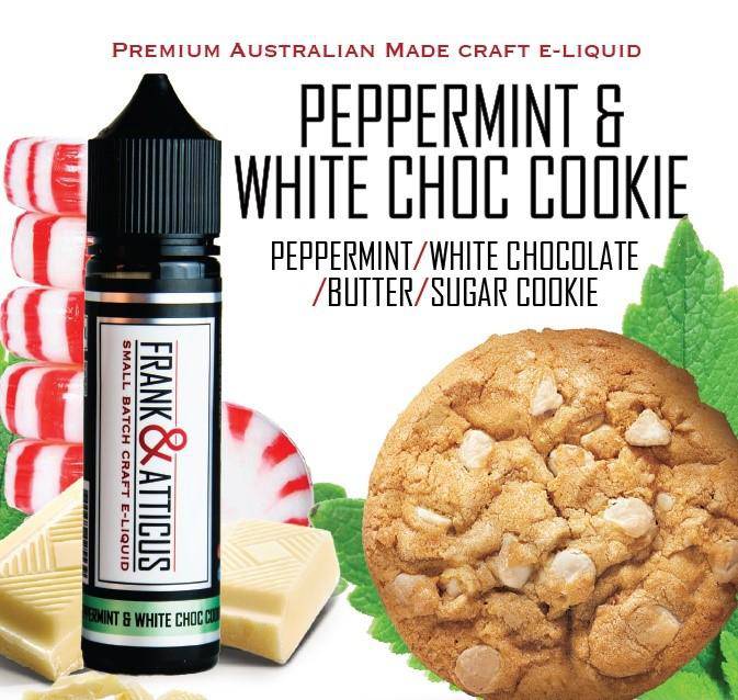 Buy Peppermint & White Choc Cookie by Frank & Atticus - Wick And Wire Co Melbourne Vape Shop, Victoria Australia