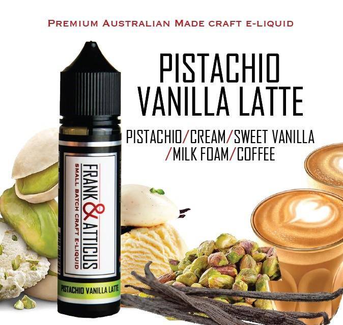 Buy Pistachio Vanilla Latte by Frank & Atticus - Wick And Wire Co Melbourne Vape Shop, Victoria Australia