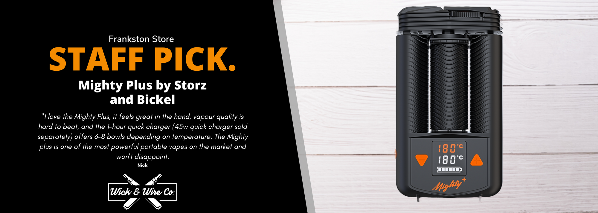 Buy Storz and Bickel Mighty Plus - Wick and Wire Co Melbourne Vape Shop, Victoria Australia