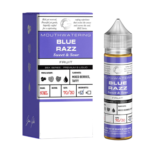 Buy Blue Razz by Glas Basix Series 60ml - Wick And Wire Co Melbourne Vape Shop, Victoria Australia
