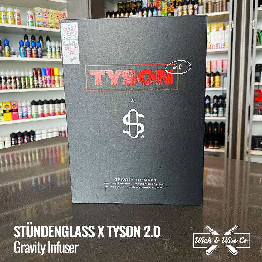 Buy Stündenglass x Tyson 2.0 Gravity Infuser- Wick and Wire Co Melbourne Vape Shop, Victoria Australia