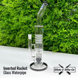 Buy Inverted Rocket Glass Waterpipe - Wick and Wire Co, Melbourne Australia