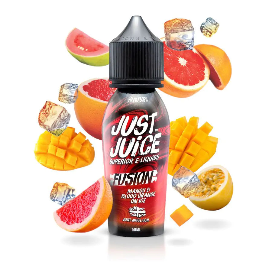 Buy Mango and Blood Orange Ice by Just Juice Fusion - Wick and Wire Co Melbourne Vape Shop, Victoria Australia