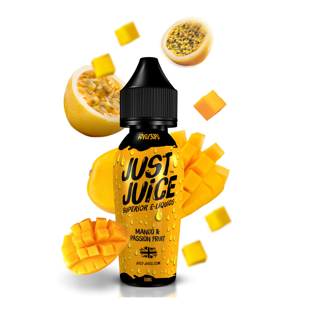 Buy Mango and Passionfruit by Just Juice - Wick and Wire Co Melbourne Vape Shop, Victoria Australia