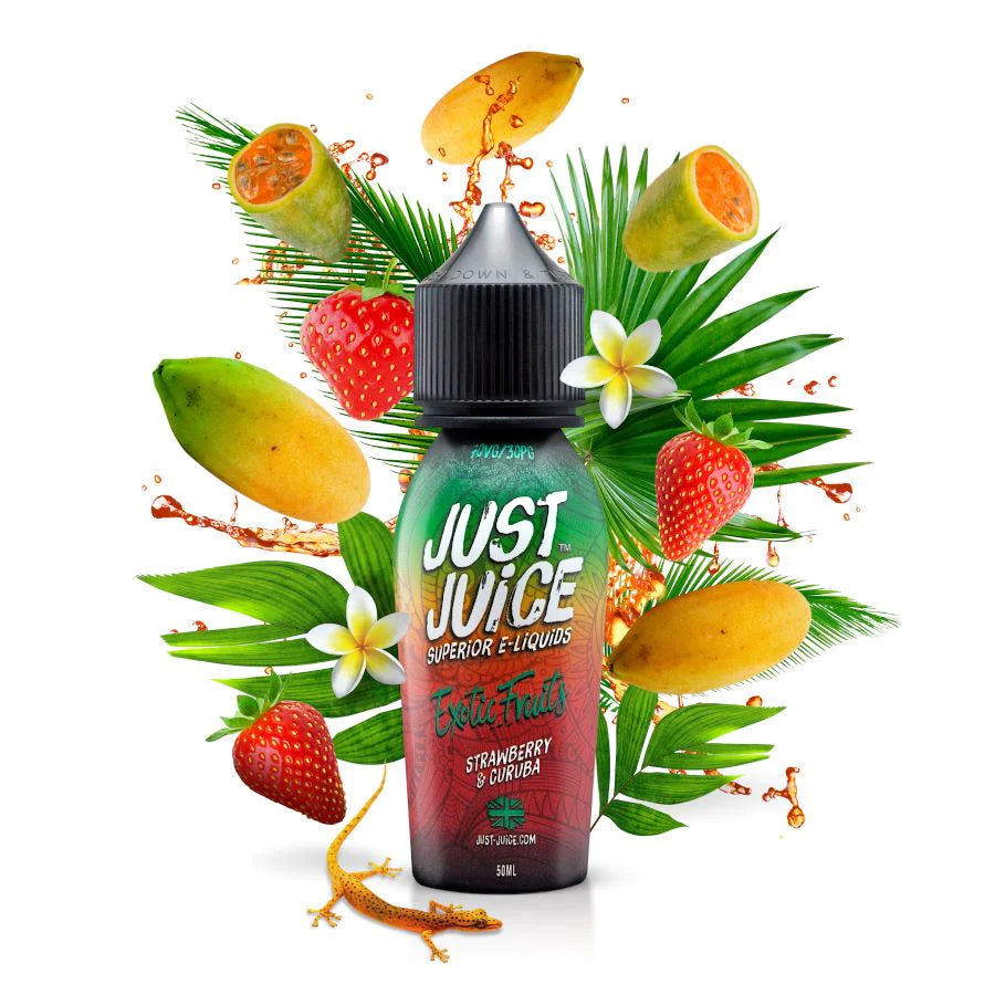 Buy Strawberry and Curuba by Just Juice Exotics - Wick And Wire Co Melbourne Vape Shop, Victoria Australia