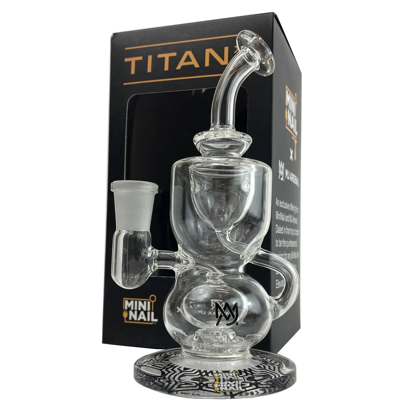 Buy MiniNail x MJ Arsenal Titan Glass Rig - Wick and Wire Co Melbourne Vape Shop, Victoria Australia