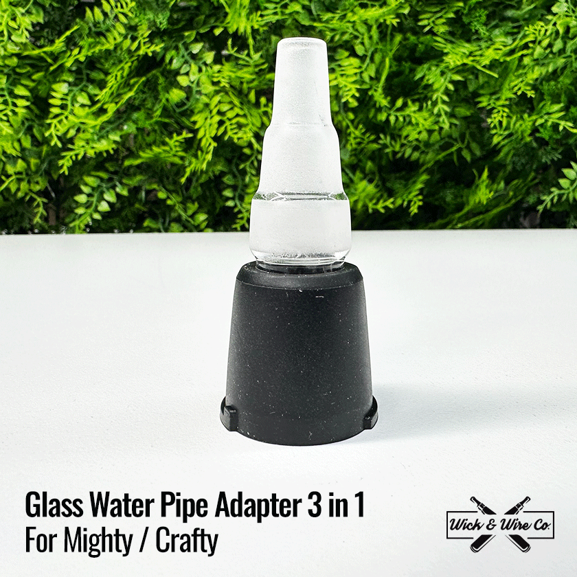 Buy Mighty / Crafty Glass Water Pipe Adapter 3 in 1  | Wick and Wire Co, Melbourne Australia