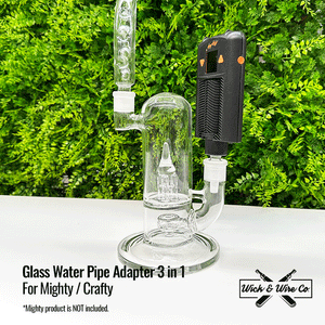 Buy Mighty / Crafty Glass Water Pipe Adapter 3 in 1 - Hard Plastic Ring - Wick and Wire Co Melbourne Vape Shop, Victoria Australia