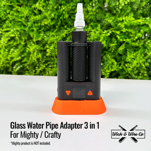 Buy Mighty / Crafty Glass Water Pipe Adapter 3 in 1 - Hard Plastic Ring - Wick and Wire Co Melbourne Vape Shop, Victoria Australia