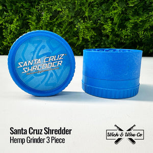 Buy Santa Cruz Shredder Hemp Grinder 3pc - Wick and Wire Co, Melbourne Australia