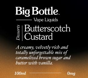 Buy Butterscotch Custard by Big Bottle Vape Liquids - Wick and Wire Co Melbourne Vape Shop, Victoria Australia