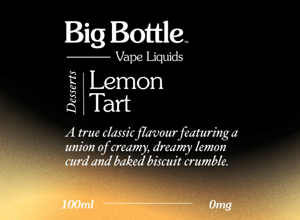 Buy Lemon Tart by Big Bottle Vape Liquids - Wick And Wire Co Melbourne Vape Shop, Victoria Australia