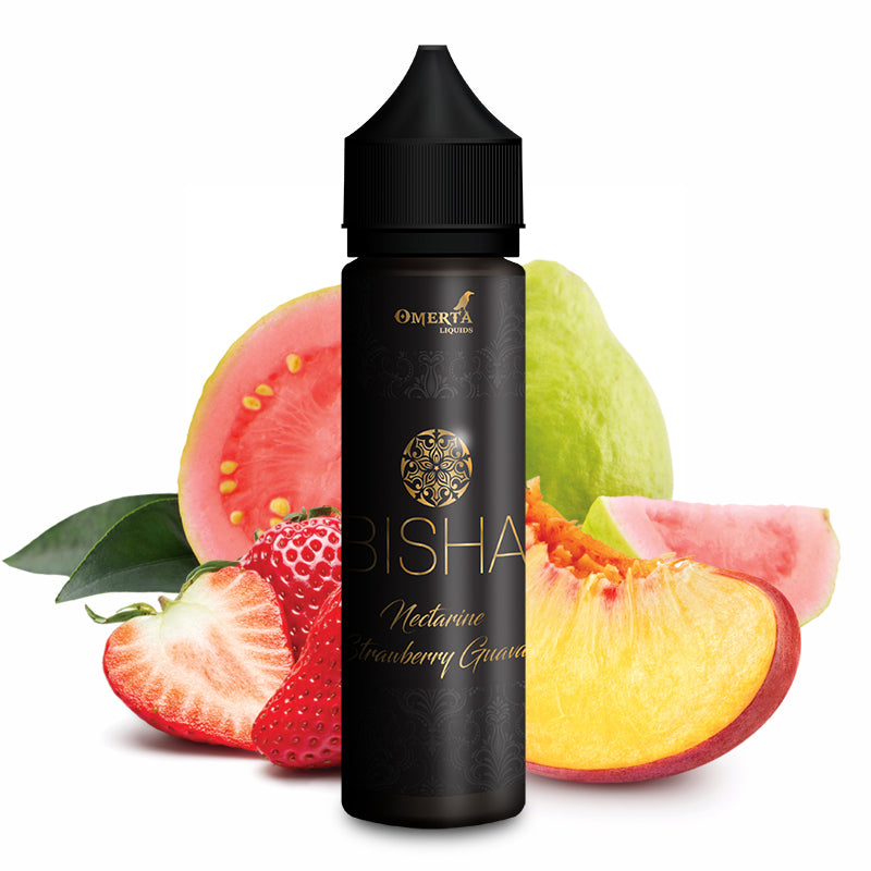 Buy BISHA NECTARINE STRAWBERRY GUAVA BY OMERTA LIQUIDS - Wick And Wire Co Melbourne Vape Shop, Victoria Australia