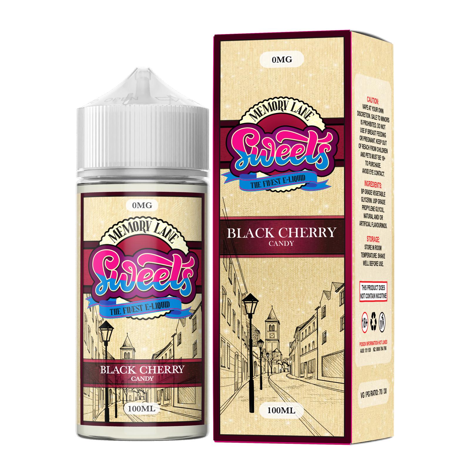 Buy Black Cherry Candy by Memory Lane Sweets - Wick And Wire Co Melbourne Vape Shop, Victoria Australia