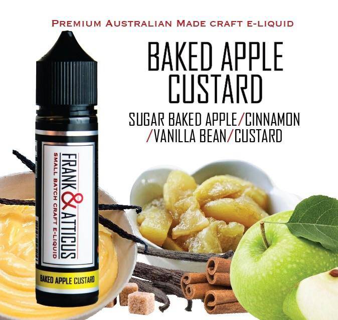 Buy Baked Apple Custard by Frank & Atticus - Wick And Wire Co Melbourne Vape Shop, Victoria Australia