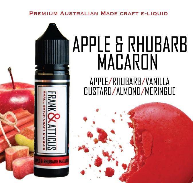 Buy Apple & Rhubarb Macaron by Frank & Atticus - Wick And Wire Co Melbourne Vape Shop, Victoria Australia