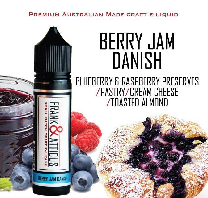 Buy Berry Jam Danish by Frank & Atticus - Wick And Wire Co Melbourne Vape Shop, Victoria Australia