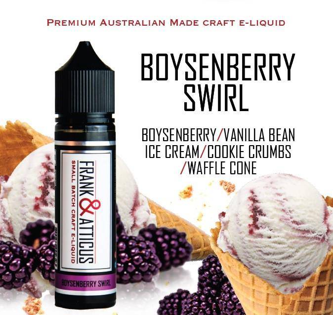 Buy Boysenberry Swirl by Frank & Atticus - Wick And Wire Co Melbourne Vape Shop, Victoria Australia