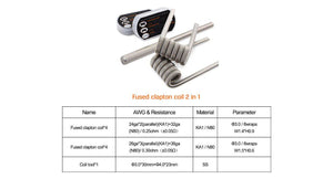 Buy Multi Strand and Fused Clapton Coil 2 in 1 By Geekvape - Wick And Wire Co Melbourne Vape Shop, Victoria Australia
