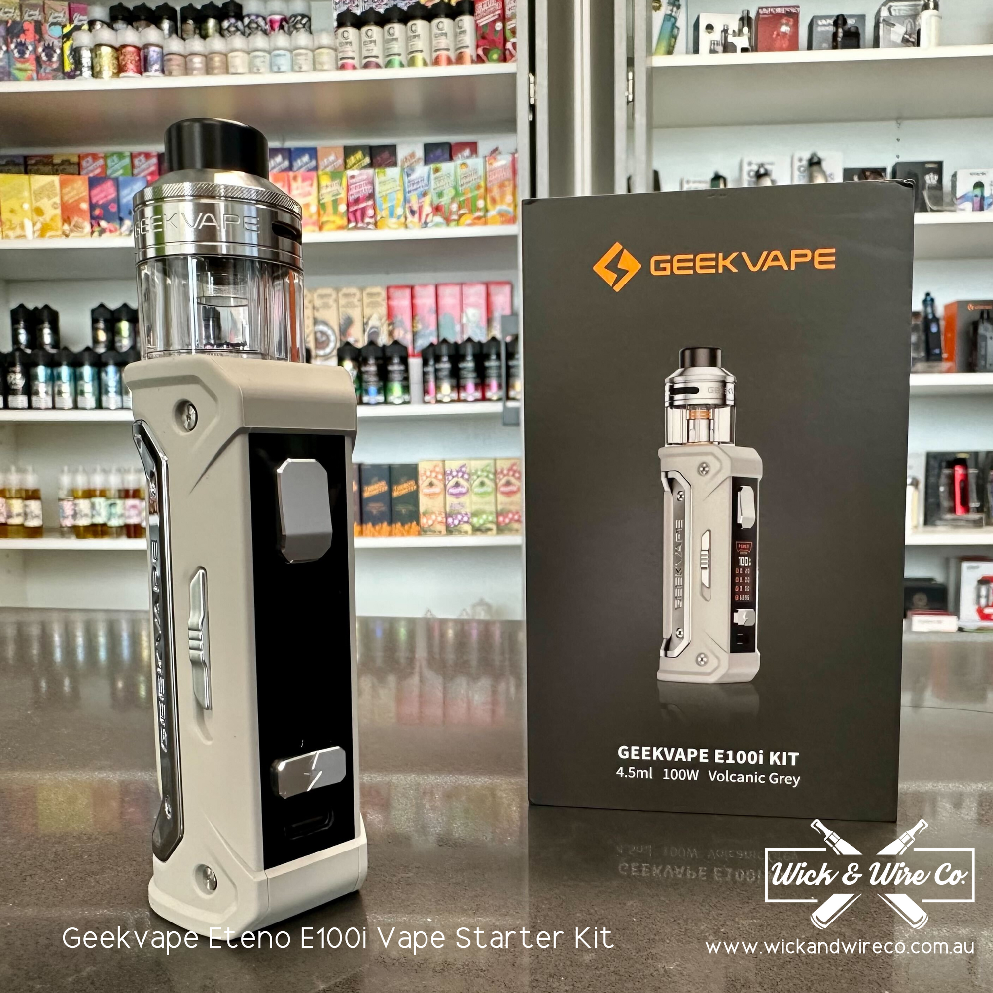 Buy Geekvape Aegis Eteno E100i Pod Mod Kit - Wick and Wire Co Melbourne Vape Shop, Victoria Australia
