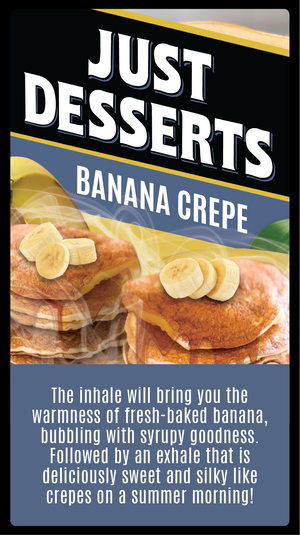Buy Banana Crepe by Just Desserts E-liquid - Wick and Wire Co Melbourne Vape Shop, Victoria Australia