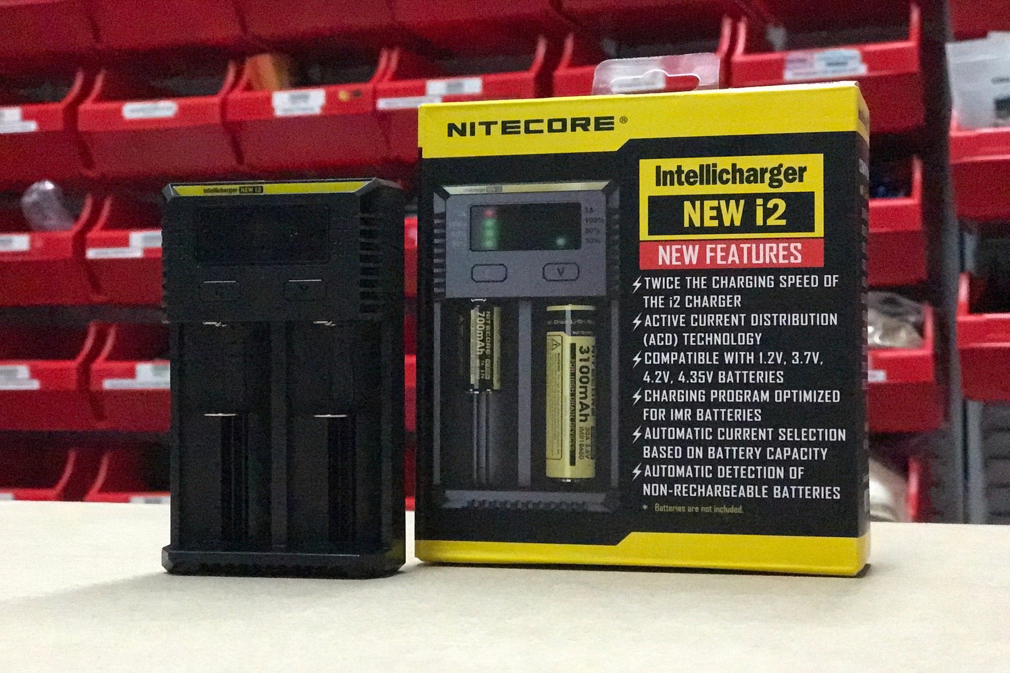 Nitecore Intellicharger i2 Li-ion / NiMH battery 2-Slot charger 2016 Edition - Wick and Wire Co Australia