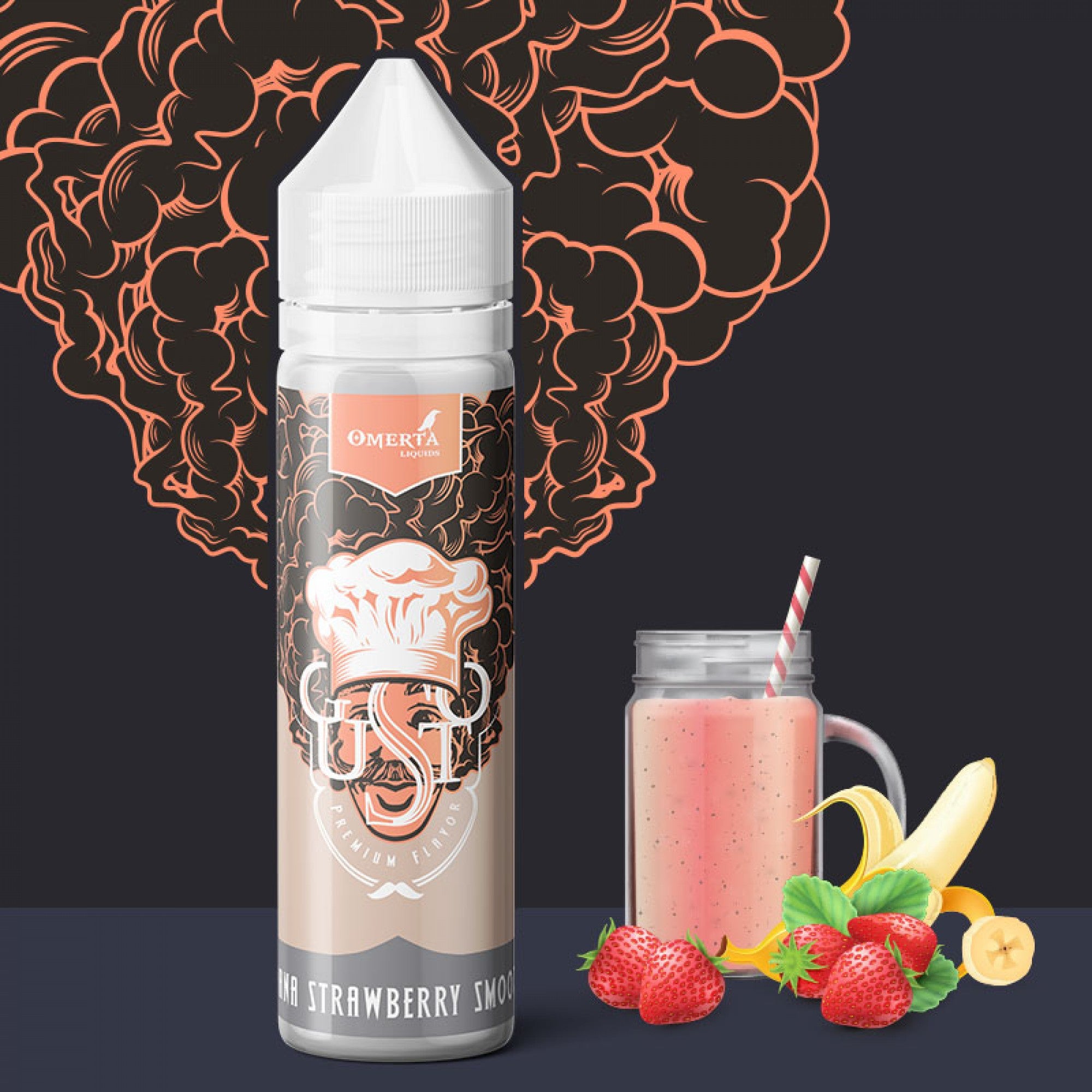 Buy Omerta Banana Strawberry Smoothie Shortfill Vape Liquid - Wick and Wire Co Melbourne Vape Shop, Victoria Australia