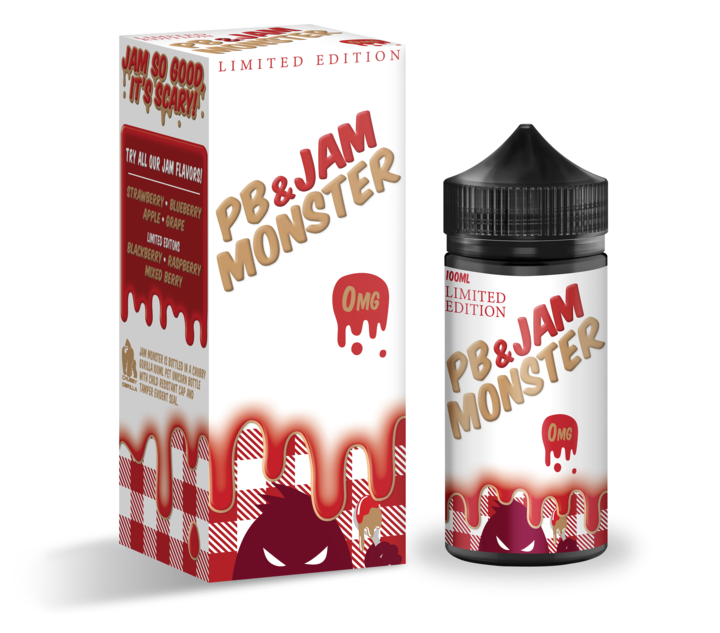 Buy PB & Strawberry Jam by Jam Monster Ejuice - Limited Edition - Wick And Wire Co Melbourne Vape Shop, Victoria Australia