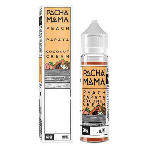 Buy Peach Papaya Coconut Cream by Pacha Mama - Wick And Wire Co Melbourne Vape Shop, Victoria Australia