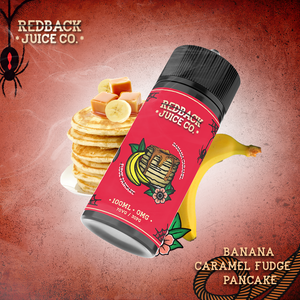 Buy Banana Caramel Fudge Pancake by Redback Juice Co - Wick And Wire Co Melbourne Vape Shop, Victoria Australia