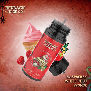 Buy Raspberry White Choc Sponge by Redback Juice Co - Wick And Wire Co Melbourne Vape Shop, Victoria Australia