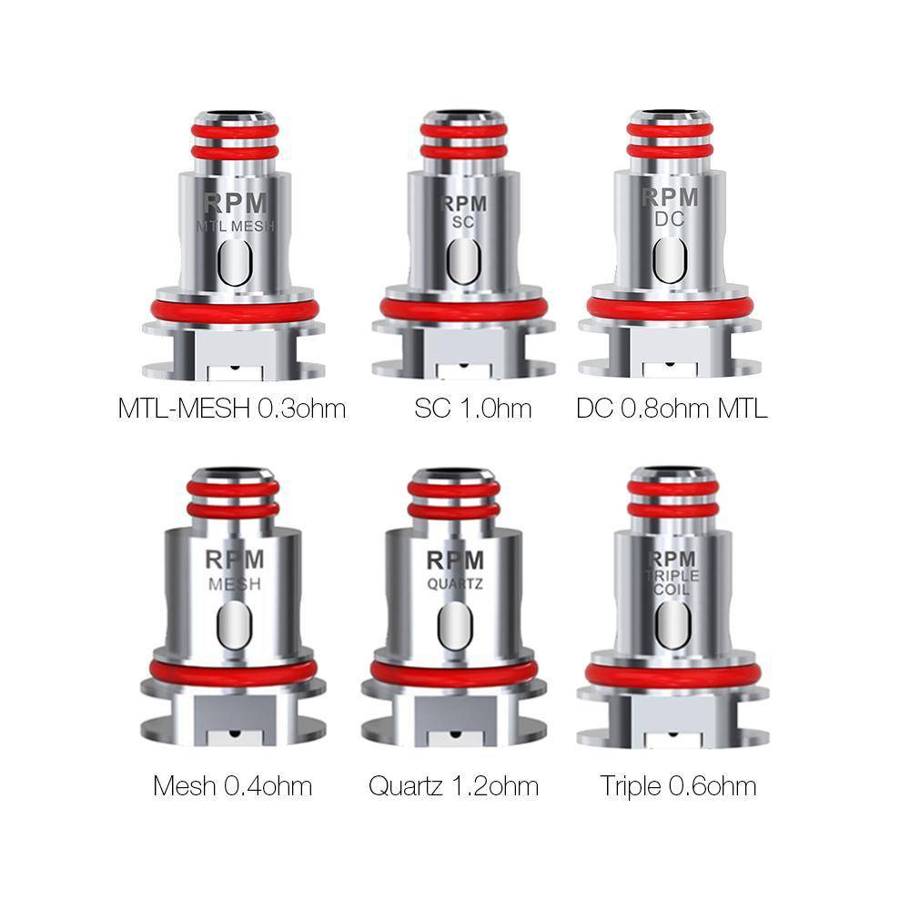 Buy Smok RPM Replacement Coils 5 pack - Wick And Wire Co Melbourne Vape Shop, Victoria Australia