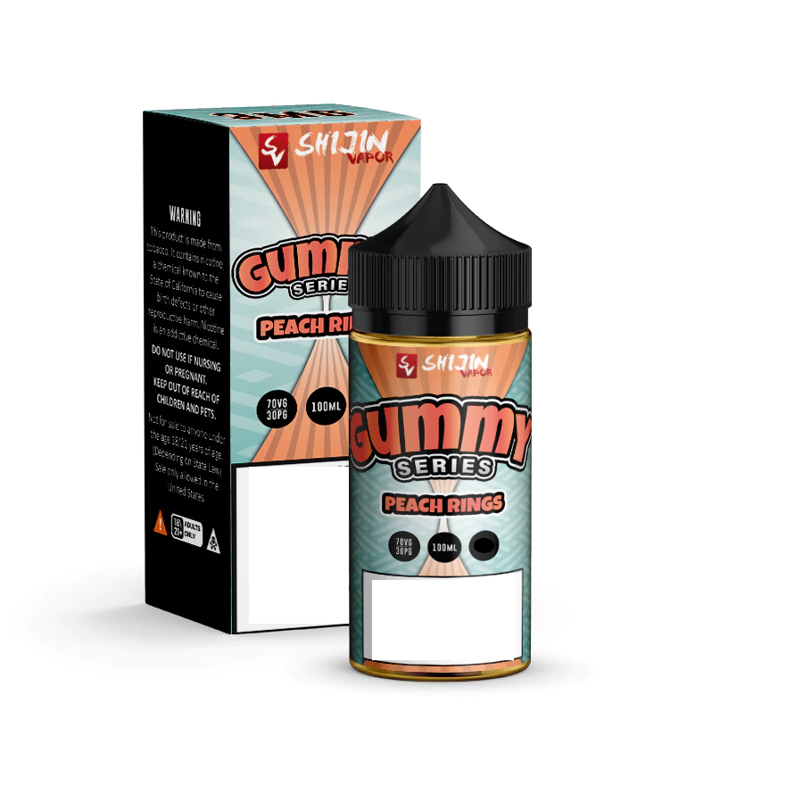 Buy Peach Gummy O's by Shijin Vapor - Wick And Wire Co Melbourne Vape Shop, Victoria Australia