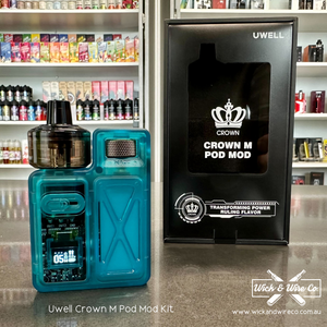 Buy Uwell Crown M Pod Mod Kit - Wick and Wire Co Melbourne Vape Shop, Victoria Australia