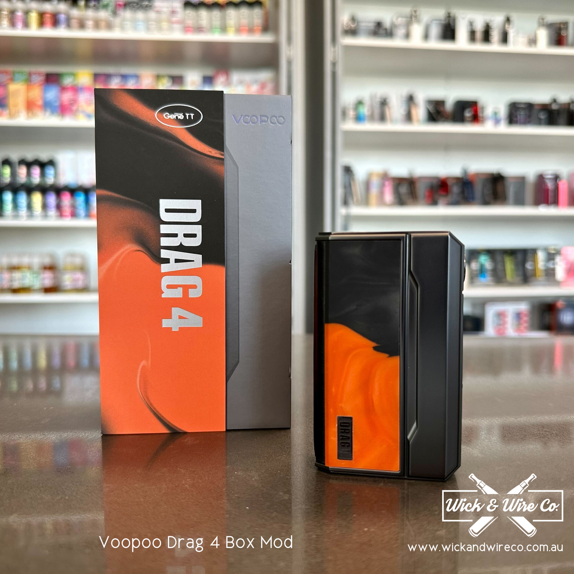 Buy Drag 4 Box Mod Only by Voopoo - Wick and Wire Co Melbourne Vape Shop, Victoria Australia