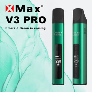 Buy Emerald Green Xmax V3 Pro Dry Herb Vaporizer - Wick and Wire Co Melbourne Vape Shop, Victoria Australia
