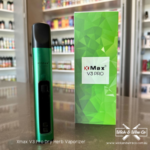 Buy Xmax V3 Pro Green Dry Herb Vaporizer - Wick and Wire Co Melbourne Vape Shop, Victoria Australia