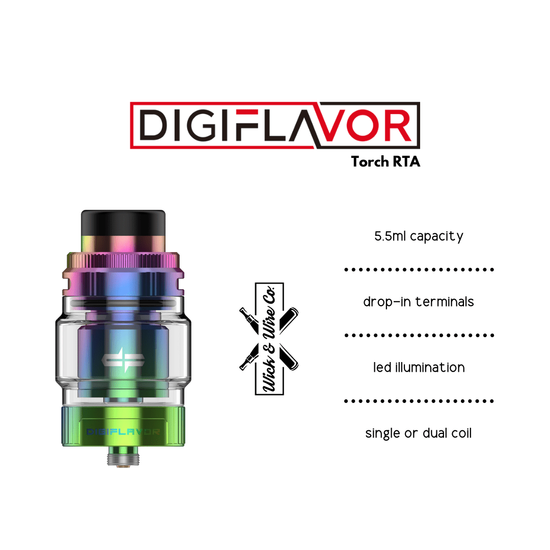 Buy Digiflavor Torch RTA - Wick And Wire Co Melbourne Vape Shop, Victoria Australia