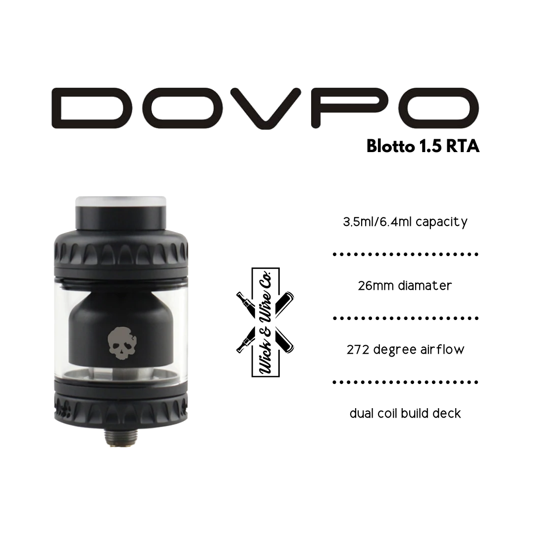 Buy Blotto RTA V1.5 By Dovpo - Wick And Wire Co Melbourne Vape Shop, Victoria Australia