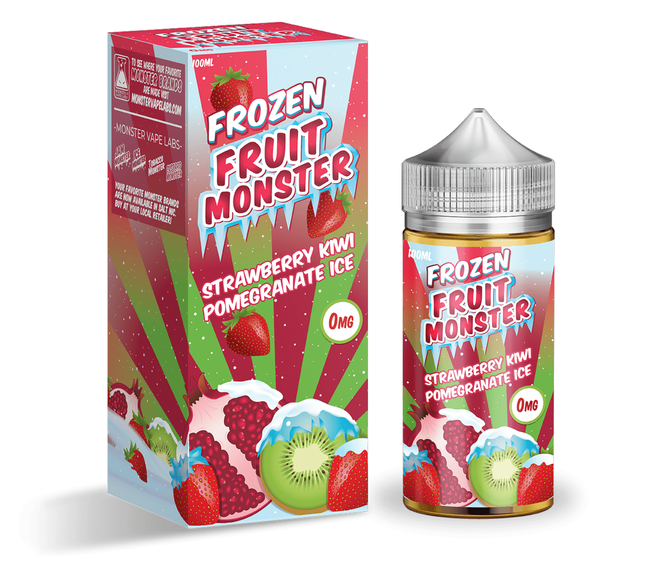 Buy Strawberry Kiwi Pomegranate Ice by Frozen Fruit Monster Ejuice - Wick And Wire Co Melbourne Vape Shop, Victoria Australia