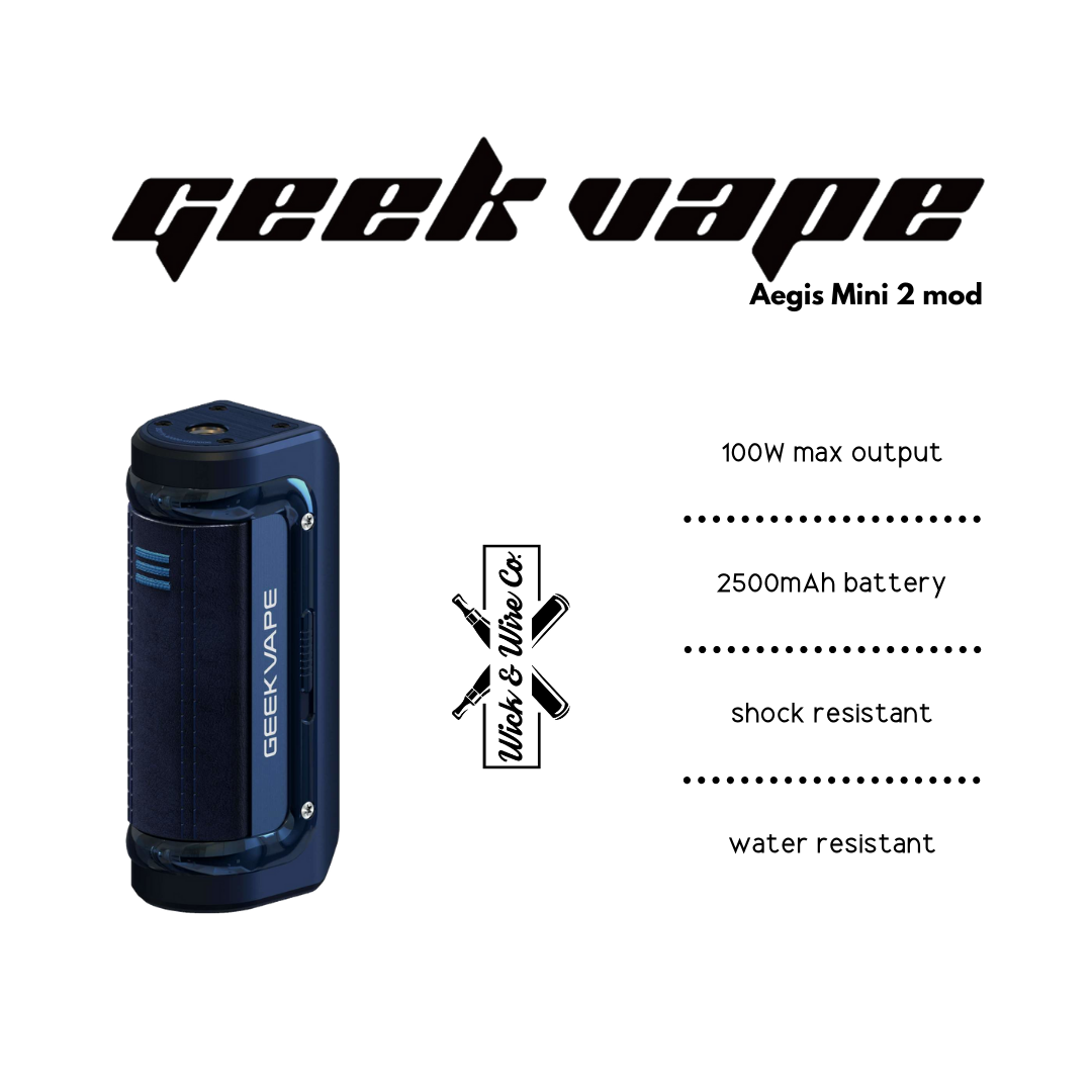 Buy Geekvape Aegis Mini 2 M100 Box Mod - Wick And Wire Co Melbourne Vape Shop, Victoria Australia