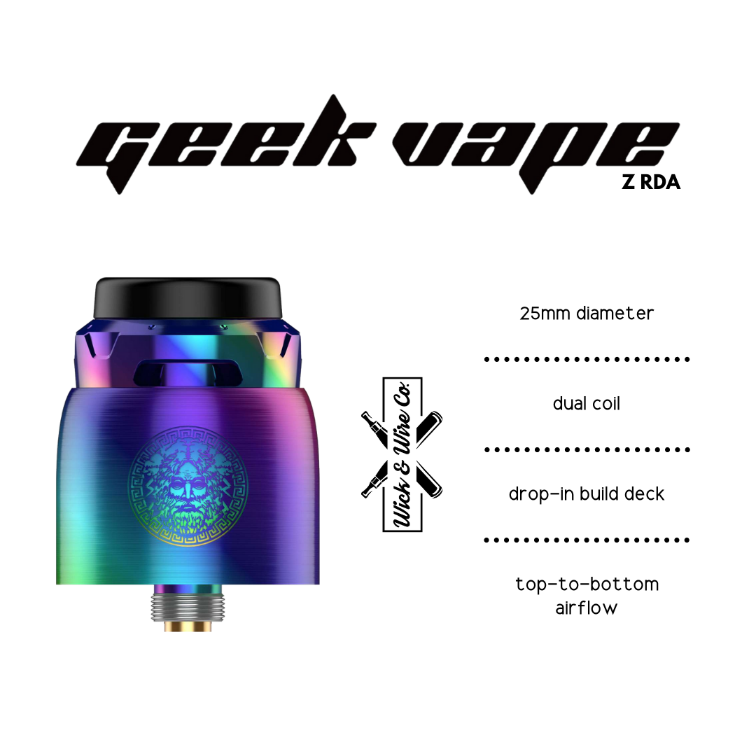 Buy Geekvape Z RDA - Wick And Wire Co Melbourne Vape Shop, Victoria Australia