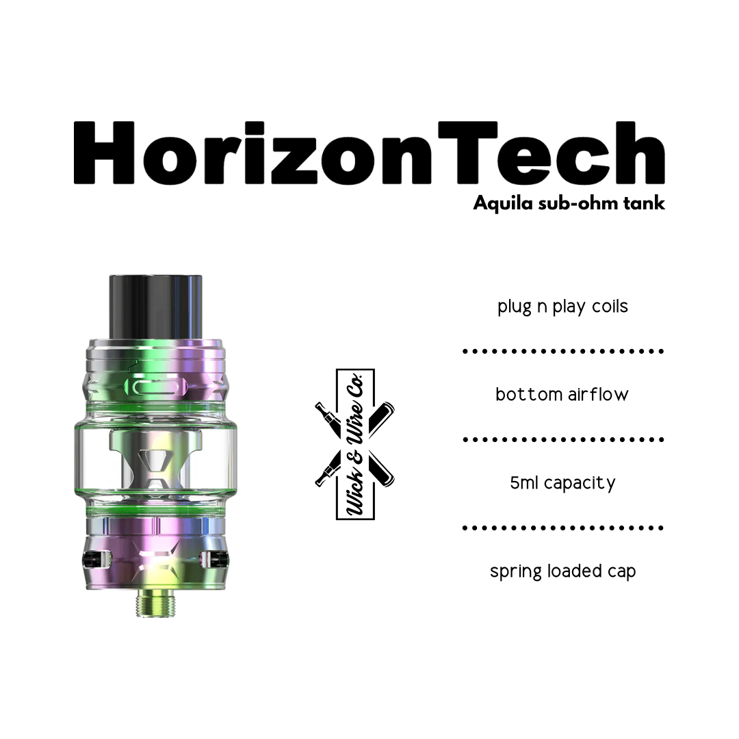 Buy Aquila Sub Ohm Tank by HorizonTech - Wick And Wire Co Melbourne Vape Shop, Victoria Australia