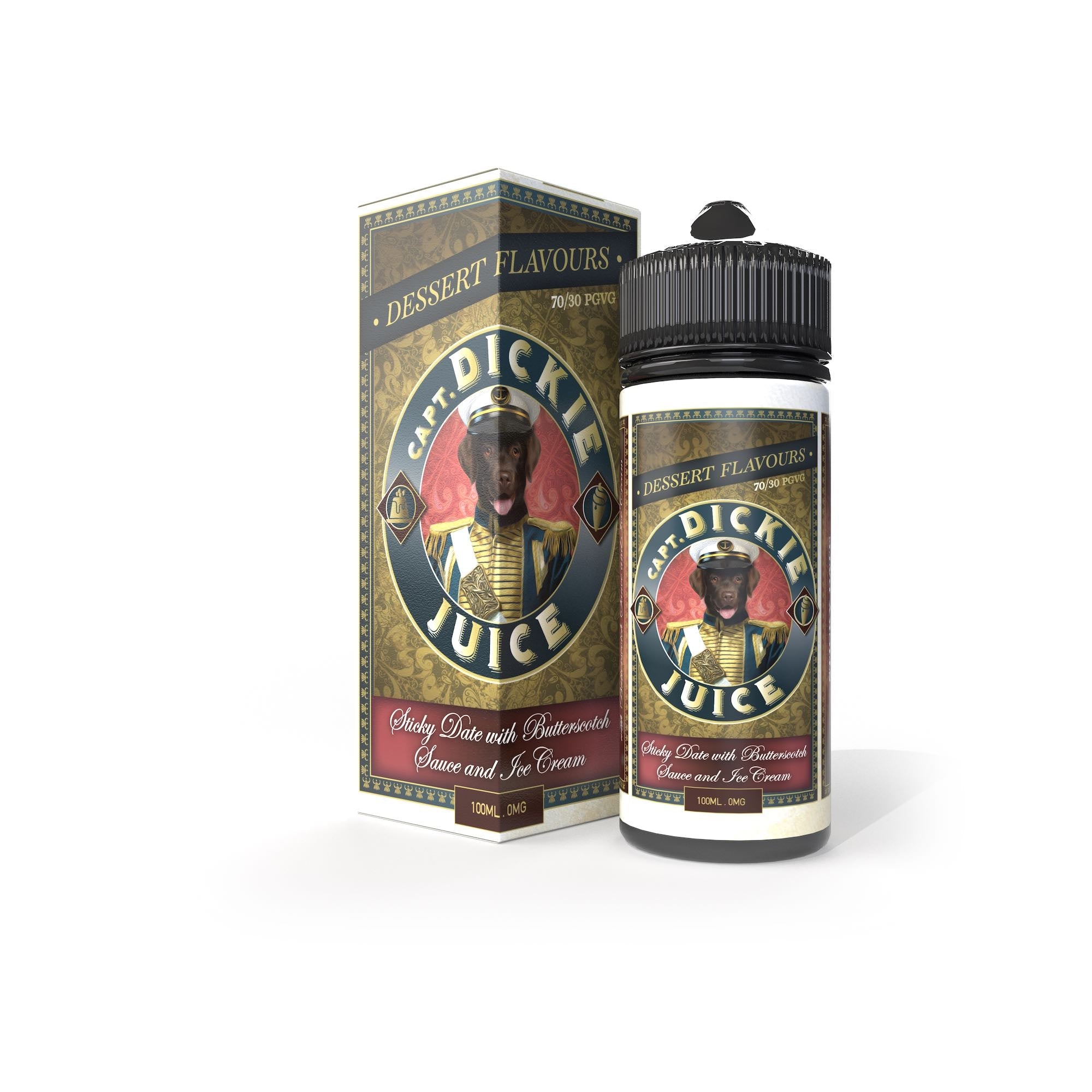 Buy Sticky Date with Butterscotch Sauce and Ice Cream by Captain Dickies - Wick And Wire Co Melbourne Vape Shop, Victoria Australia